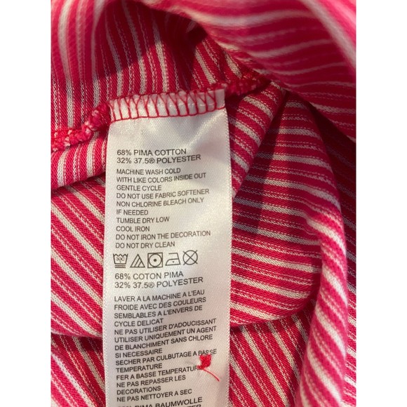 Tommy Bahama Island Zone Polo 3XLT Pink Stripe Cotton Blend - Picture 3 of 7